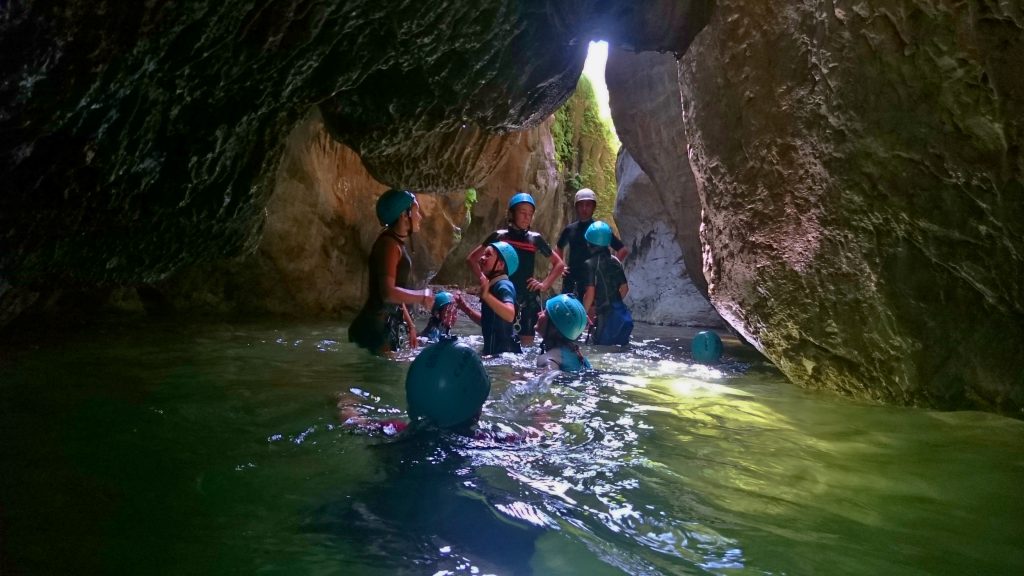 canyoning in family